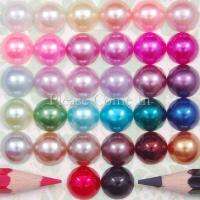 50 pieces of flat back acrylic pearl excellent for craft projects.