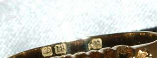 ANTIQUE 18CT GOLD 5 STONE OLD CUT DIAMOND RING  