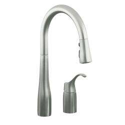   Stainless Simplice Pull Down Kitchen Sink Faucet  