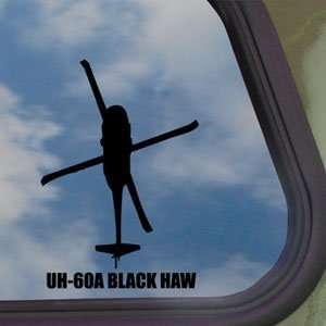  UH 60A BLACK HAW Black Decal Military Soldier Car Sticker 