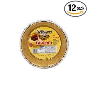 Heartland Pie Shell Original Graham, 6 Ounce (Pack of 12)  