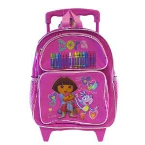   Small Rolling BackPack   Dora Small Rolling School Bag Toys & Games