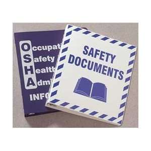 Osha Information Binder,blue   BRADY  Industrial 