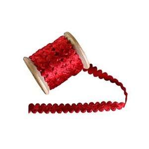    Velveteen Ric Rac Ribbon Trim in Scarlet Red Arts, Crafts & Sewing