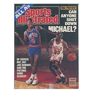   Jordan Unsigned Sports Illustrated  Nov 6 1989 