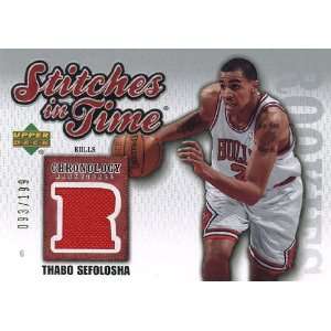 Thabo Sefolosha Upper Deck Stitches in Time Limited Edition 093/199 