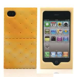  Cracker Biscuit Design Silicon Case for Apple iPhone 4 4G 