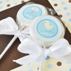 Something Sweet Personalized Lollipop Baby Shower Favors