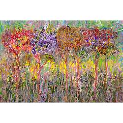 Ankan Colorful Trees Gallery wrapped Canvas Art  