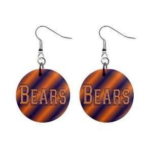 Chicago Bears Dangle Earrings Jewelry 1 inch Buttons 16502337