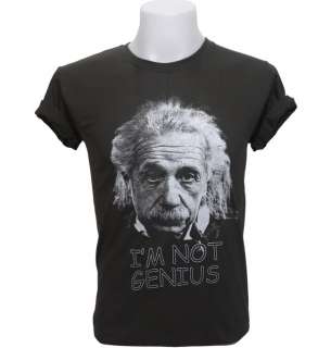 Albert Einstein T Shirt Im Not Genius Funny Nerd Sci  
