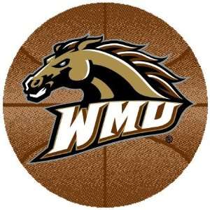 Western Michigan University Broncos Basketball Rug 4 