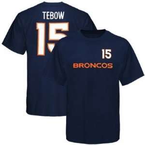  Tim Tebow Denver Broncos Navy NFL Player #15 T Shirt 