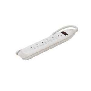   Power Strip 4 Cord Six Outlets And Master Illuminated On/Off Switch
