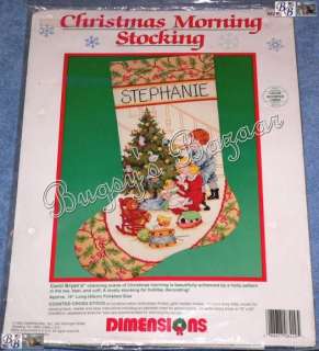 Dimensions CHRISTMAS MORNING Stocking Counted Cross Stitch Kit  