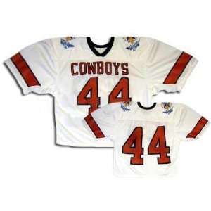  Oklahoma State Cowboys White #44 Team Issued Football 