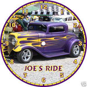 Ford Chevy Coupe Rat Rod Muscle Car Clock Your Photo  
