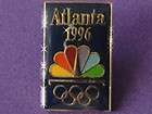 atlanta summer olympics enamel media pin badge 1996 nbc network