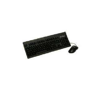   Combo 104KEY PS2 Keyboard & Optical Scroll Mouse Black Pc Electronics