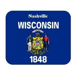  US State Flag   Nashville, Wisconsin (WI) Mouse Pad 