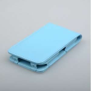   Blue Flip Faux Leather Case Cover Pouch For IPHONE 4 4G Electronics