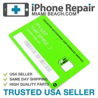 Factory* Micro Sim Card Simple Mobile KIT for iPhone 4  