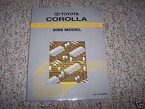2006 Toyota Corolla Electrical Wiring Diagram Manual  