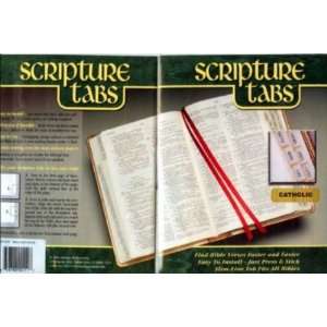  Bible Index Tabs (Gold with Black Titles, Catholic Slim 