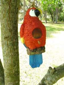 Guss Resin Macaw Bird House  