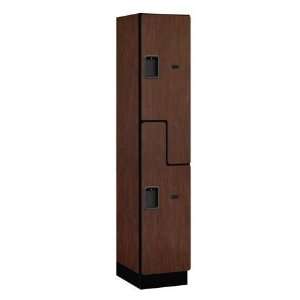 Extra Wide Designer Wood Locker   Double Tier S Style   1 Wide   6 