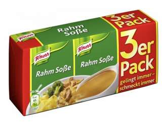 Knorr® Sauce   Gravy   Sosse   3 packs   Jaeger   White   Cream 