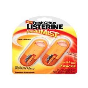  Listerine Fresh Citrus Pocket Mist For Oral Care Mouth 