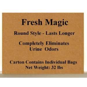  Fresh Magic Original ROUND style Crystal Litter 32 lb Case 