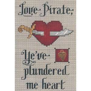  Love Pirate Cross Stitch Pattern Arts, Crafts & Sewing