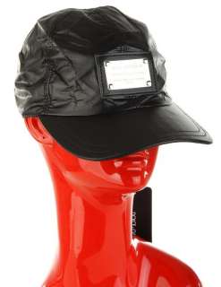 NEW DOLCE & GABBANA BLACK LOGO PLATE FABULOUS BALL CAP HAT 56/S  