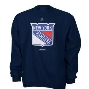  New York Rangers Reebok Primary Logo Crew Neck Sweatshirt 
