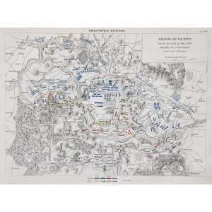  Rousseau Map of the Battle of Bautzen (1853) Office 