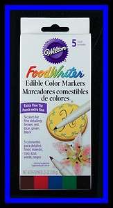NEW Wilton ***FOOD WRITER EDIBLE MARKERS   EXTRA FINE*  