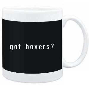 Mug Black  Got Boxers?  Dogs 