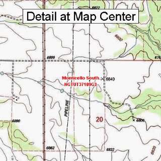   Map   Monticello South, Utah (Folded/Waterproof)
