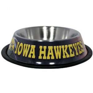 Iowa Hawkeyes Stainless Steel Dog Bowl 