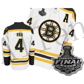 2012 New NHL Boston Bruins#4 Orr Black/white/yellow Ice Hockey Jerseys 