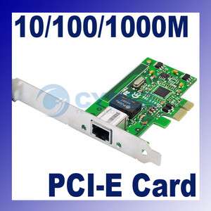 PCI E 10/1000M Gigabit Ethernet Network LAN PCIe Card  