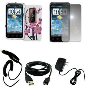   Home Wall Charger + USB Data Cable for Sprint HTC EVO 3D Electronics