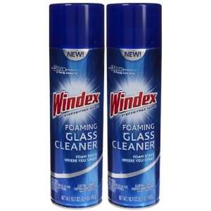  Windex Aerosol Foaming Glass Cleaner, 19.7 oz 2 pack 