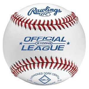  Rawlings R100HS Official League Baseballs ABCA WHITE W 