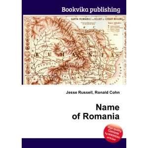  Name of Romania Ronald Cohn Jesse Russell Books