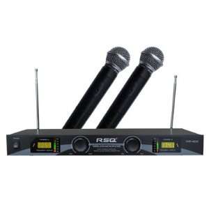  Professional Dual Channel VHF Wireless Microphone System Electronics