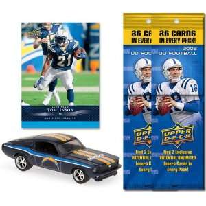 NFL 1967 Ford Mustang Fastback w/ Trading Card & 2 2008 Fat Packs San 