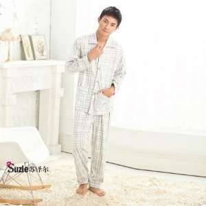 Suzle SZ02 84004 XXL Suzle Elegant Plaid Cotton Pajama  Men Size  XXL